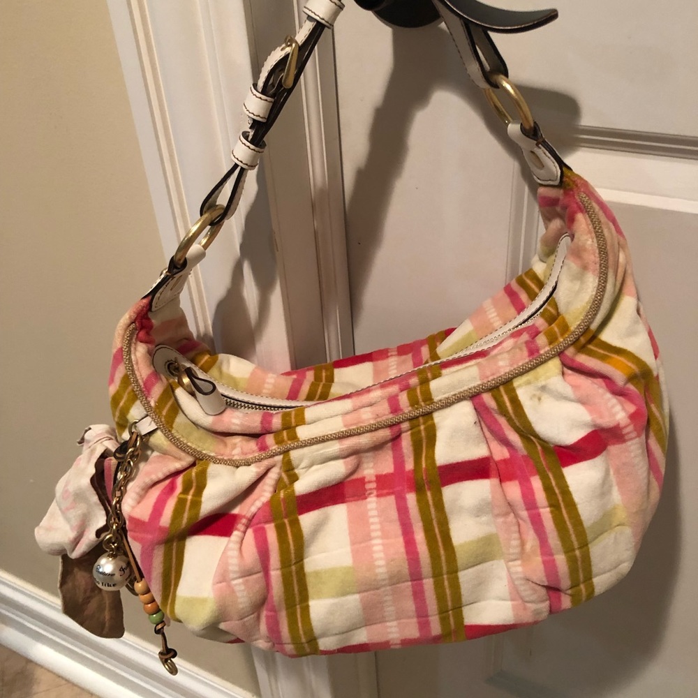 Juicy Couture velour plaid bag